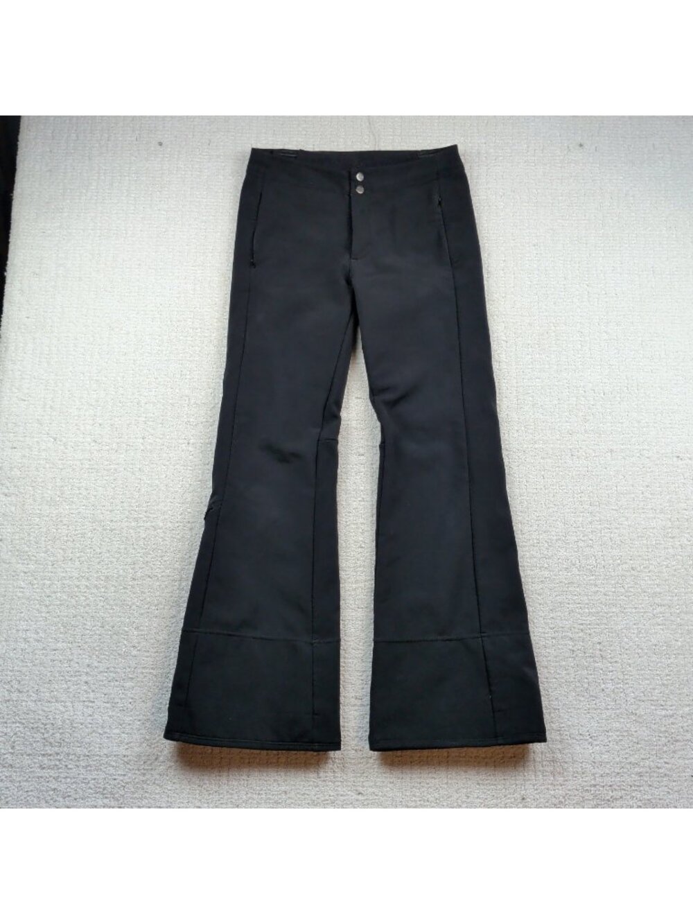 Y2K The North Face Soft Shell Pants Bootcut Wide Black Wom Sz XS Gorpcore Tech
